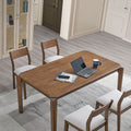59” Solid Wood Modern Dining Table Set