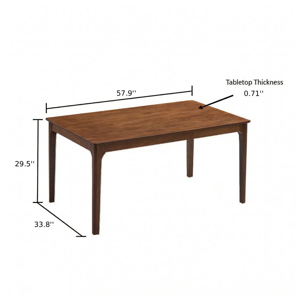 Farmhouse Dining Table Set with Upholstered Chairs