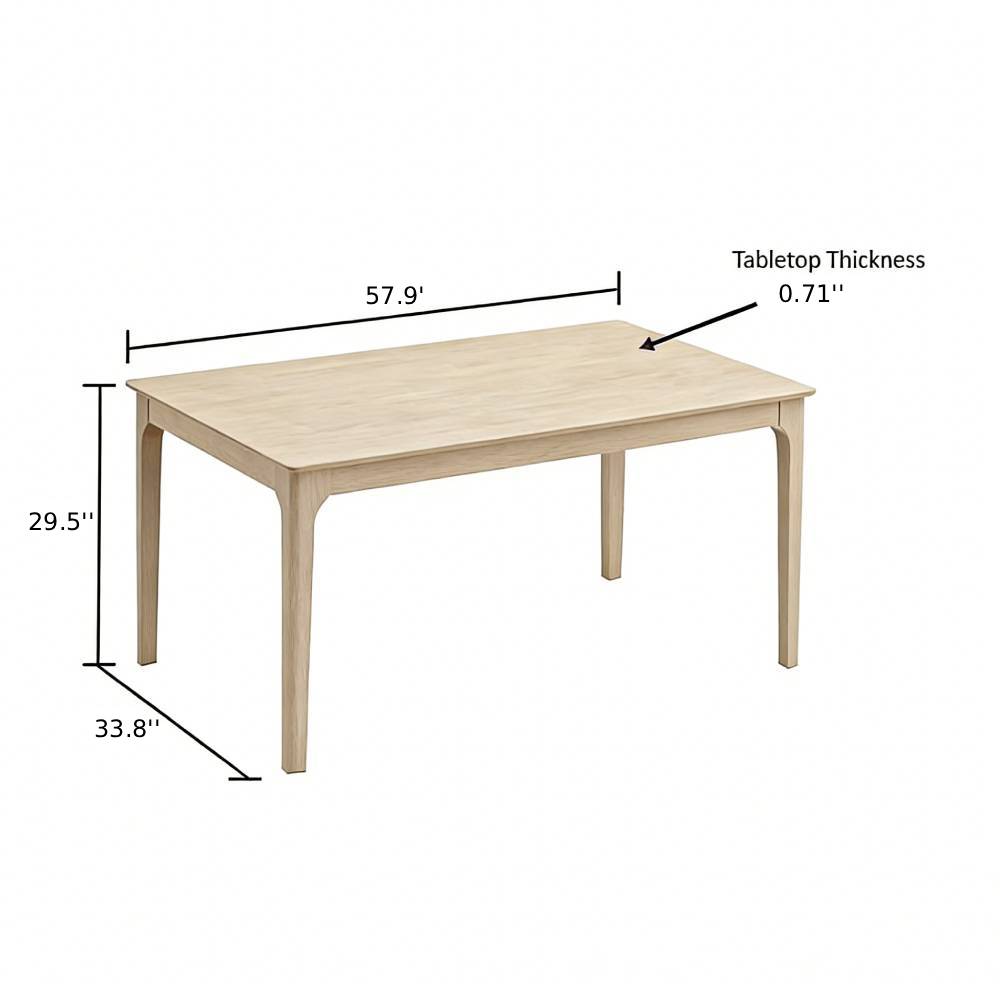 Farmhouse Dining Table Set with Upholstered Chairs