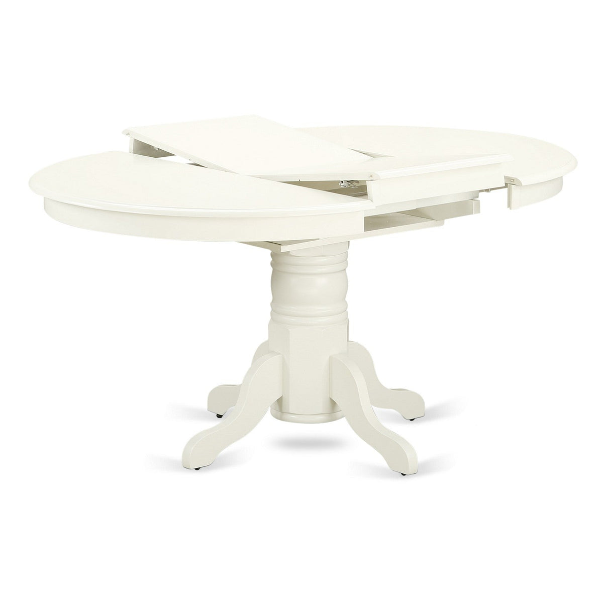 7 Piece Dining Room Set - 6 Baby Blue Linen Chairs with High Back and 1 Oval Dining Table