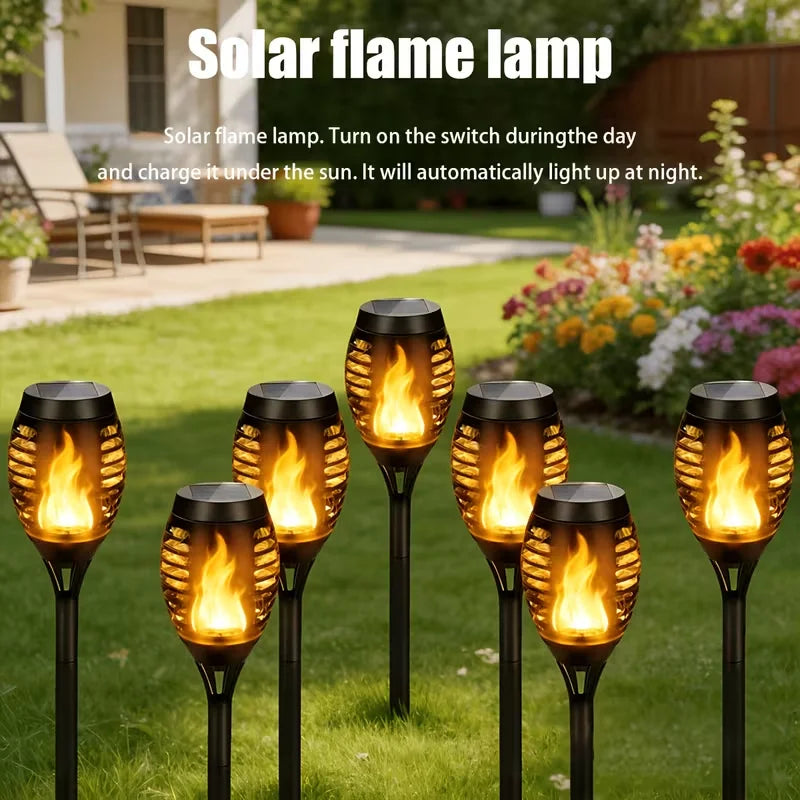 8 Solar Outdoor Torch Lights