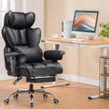 Ergonomic Office Chair Leather High Back with Footrest