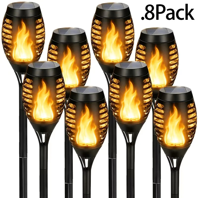 8 Solar Outdoor Torch Lights