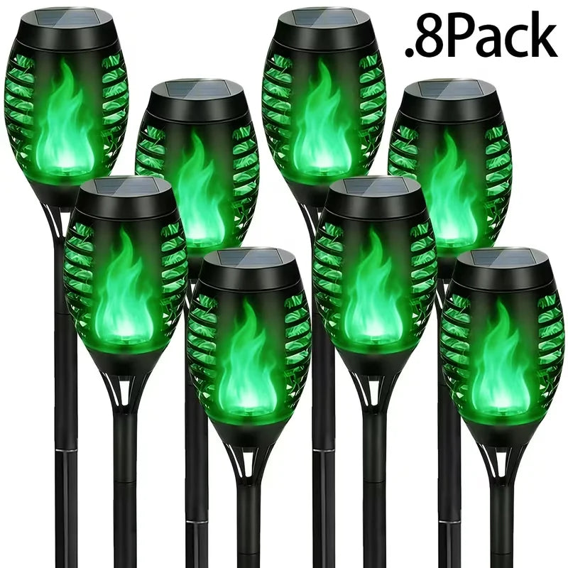 8 Solar Outdoor Torch Lights