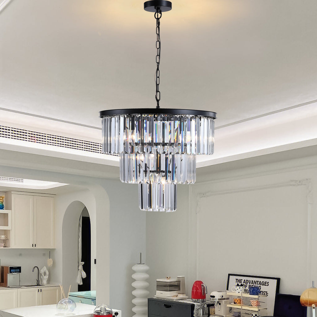 Black Luxury Crystal Chandelier