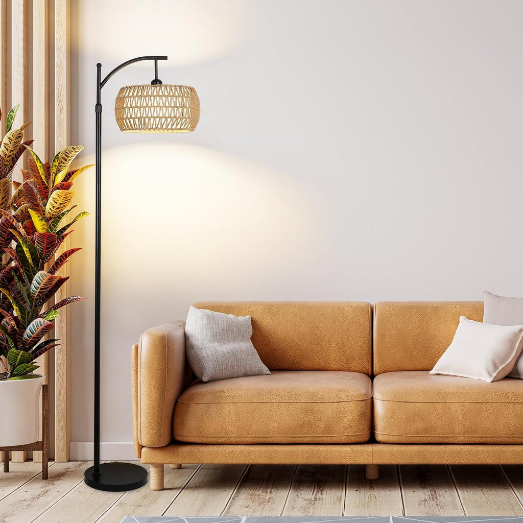 Arc Floor Lamp with Remote Control, Dimmable LED Floor Lamp