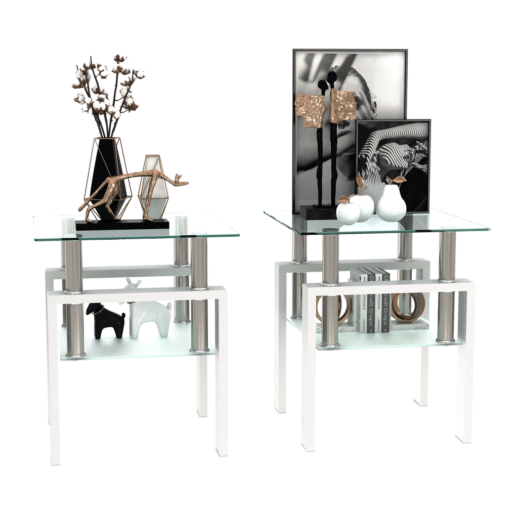 Modern Tempered Glass Tea Table Coffee Table End Table