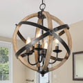 Farmhouse Chandelier Light Fixtures 4-Light Dining Room Light