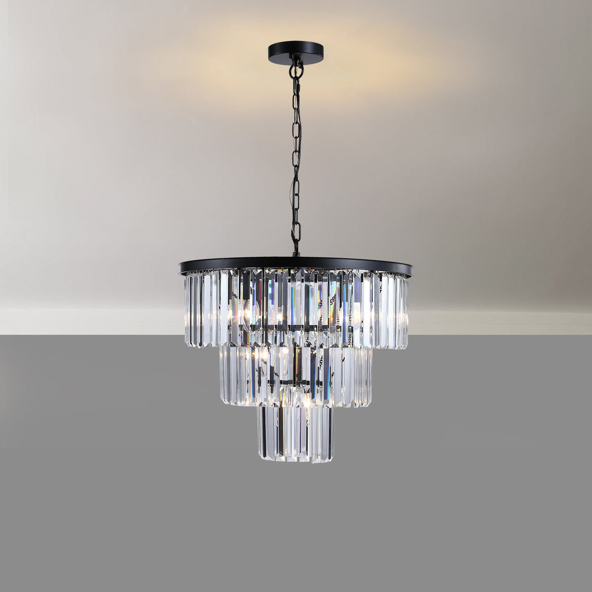 Black Luxury Crystal Chandelier
