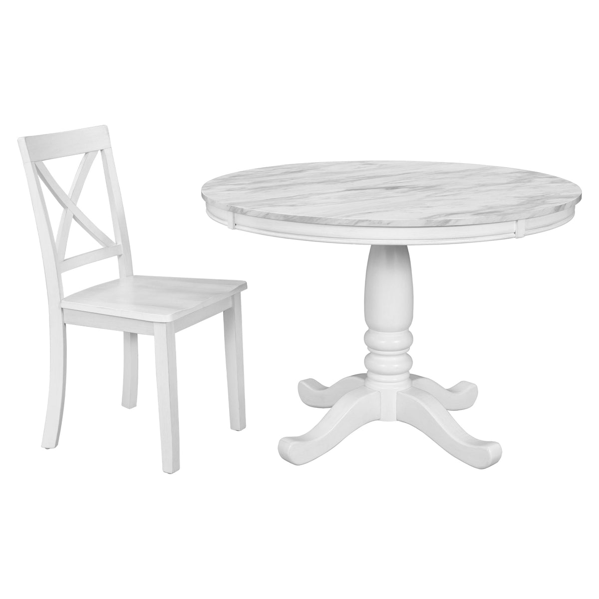5 Pieces Dining Table and Chairs Set for 4