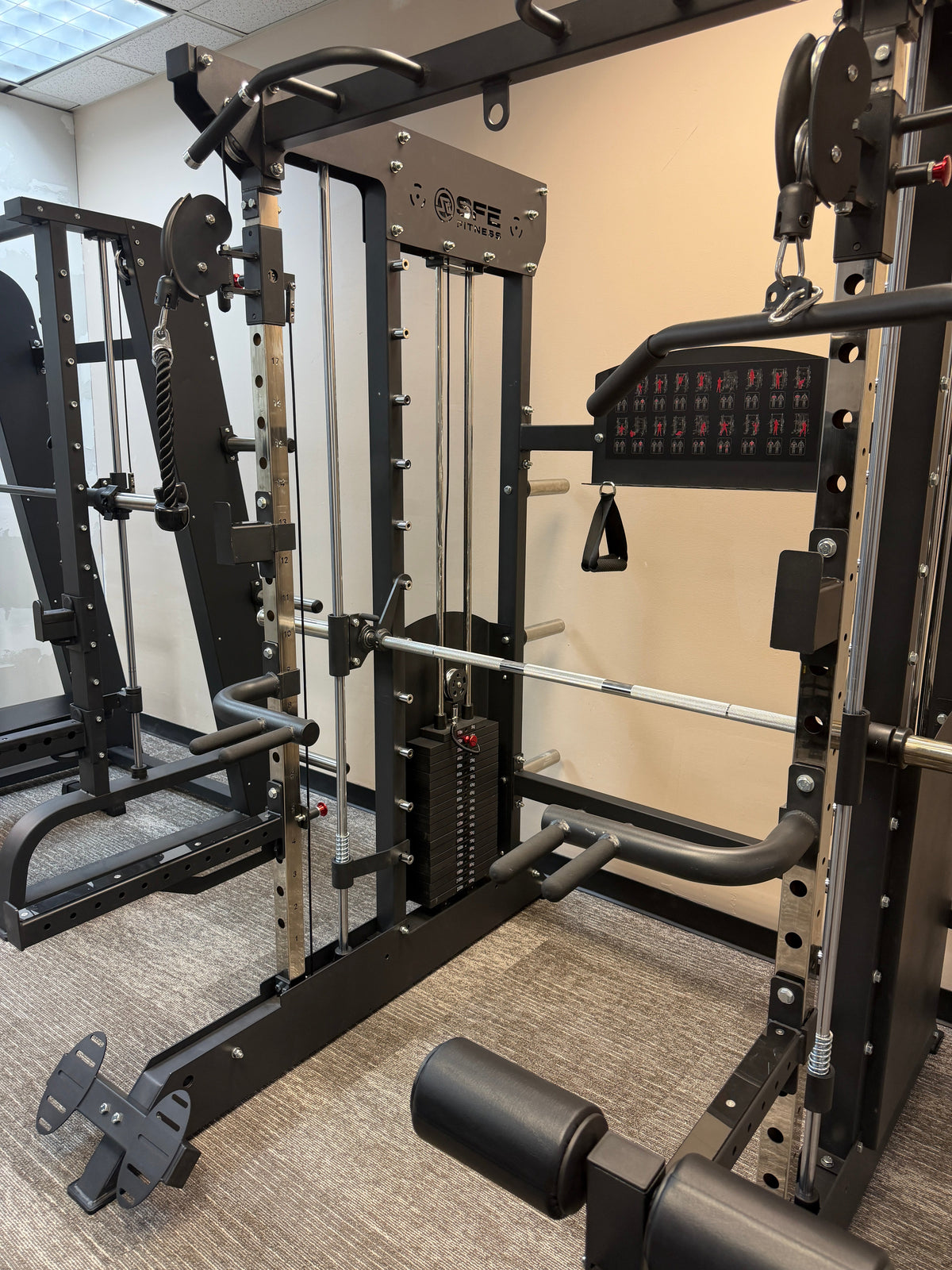 All-in-One Home Gym, Power Rack w/ Smith Machine