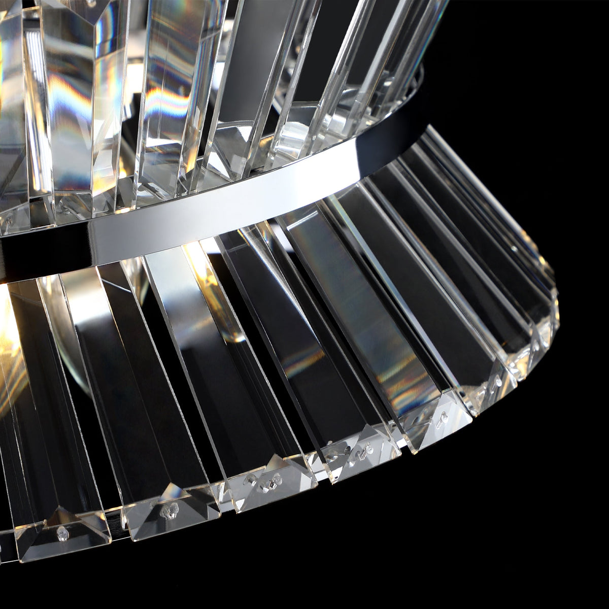 Modern Crystal Chandelier for Living-Room Round  Cristal Lamp