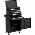 Black Heavy Duty Steel Lockable Rolling Garage Tool Chest