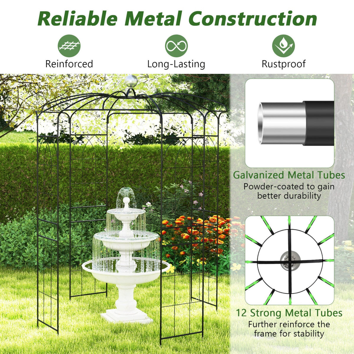 Birdcage Shape Gazebo for Climbing Plants