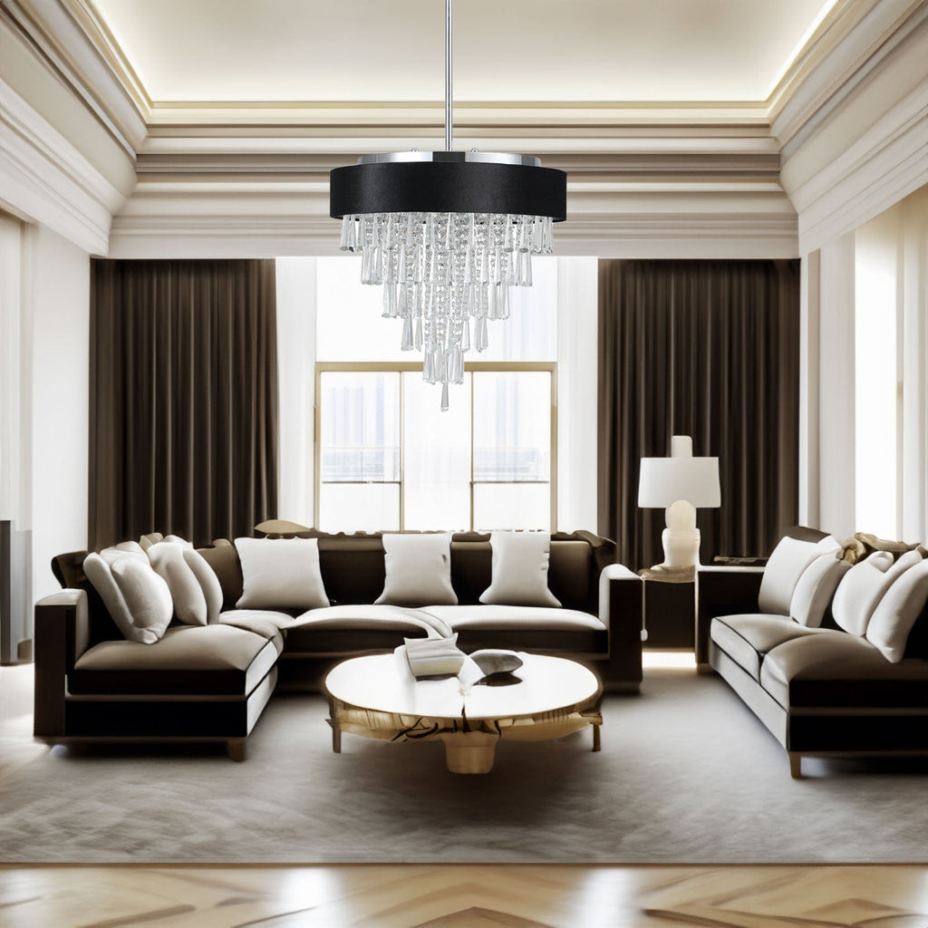 Modern Crystal Chandelier for  Living-Room Round Cristal Lamp