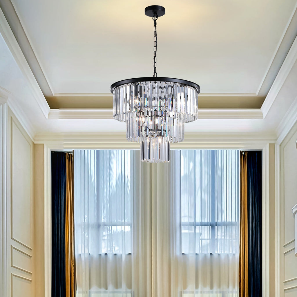 Black Luxury Crystal Chandelier