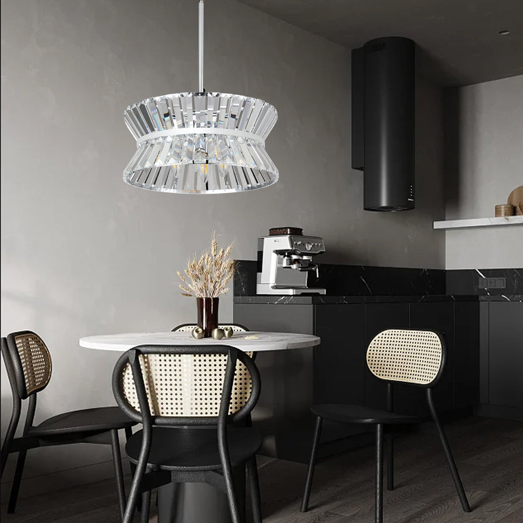Modern Crystal Chandelier for Living-Room Round  Cristal Lamp