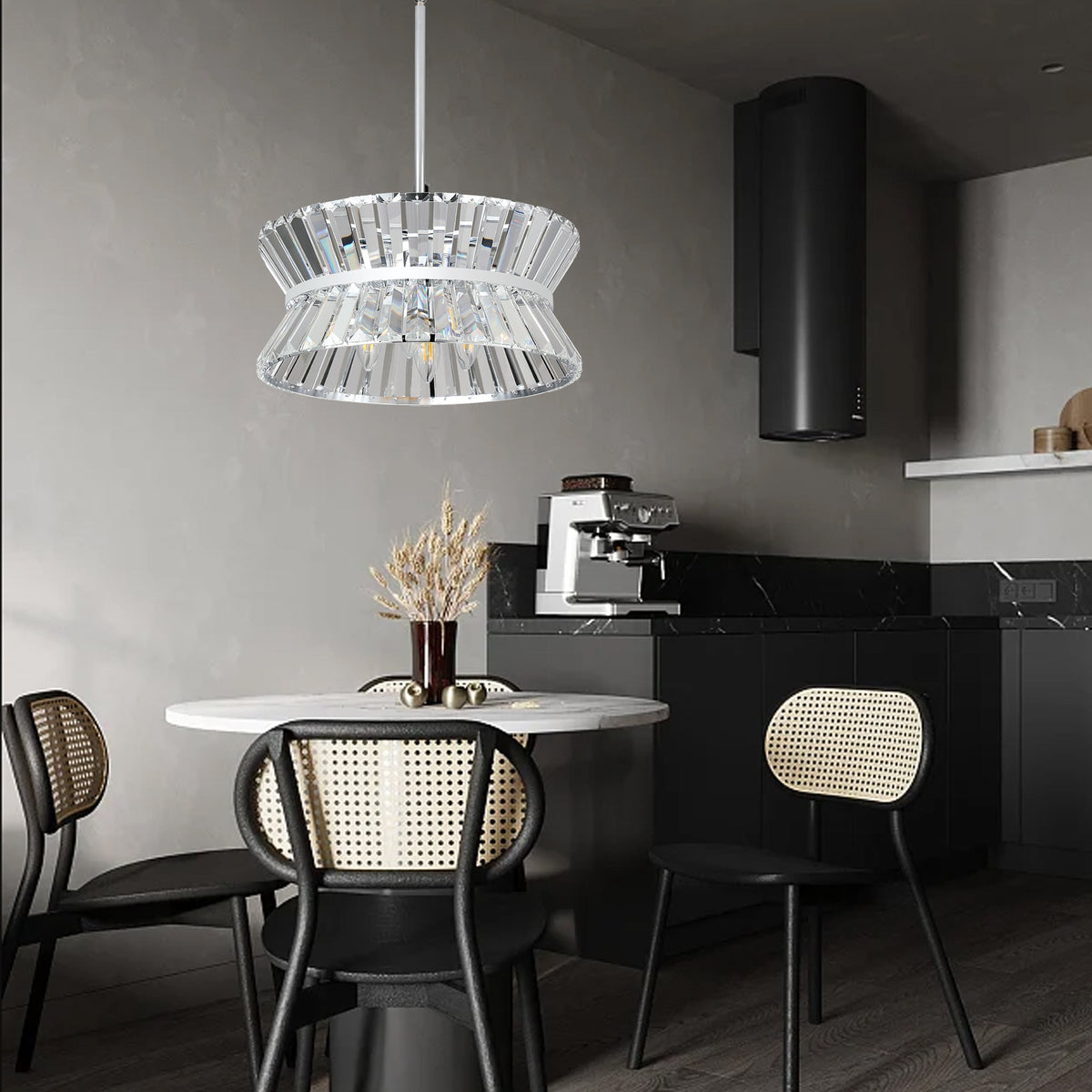 Modern Crystal Chandelier for Living-Room Round  Cristal Lamp