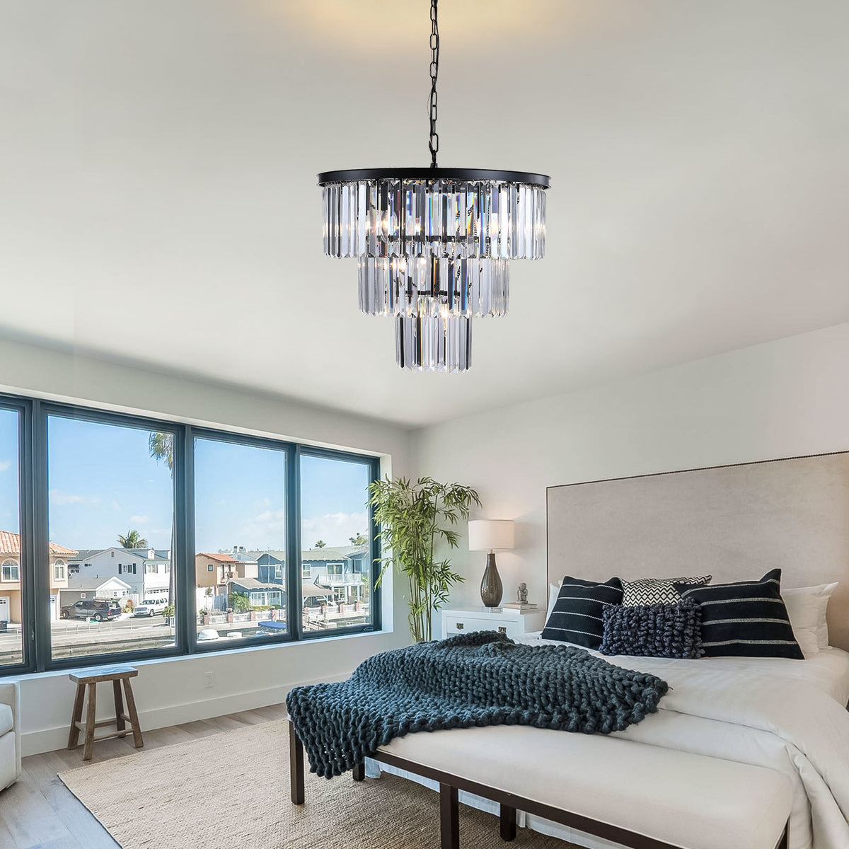 Black Luxury Crystal Chandelier