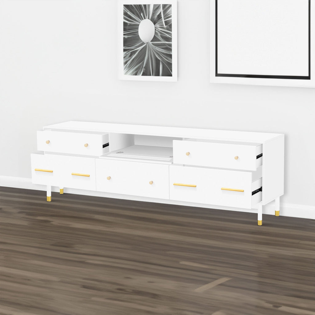 TV Stand for 75+ Inch TV Entertainment Center