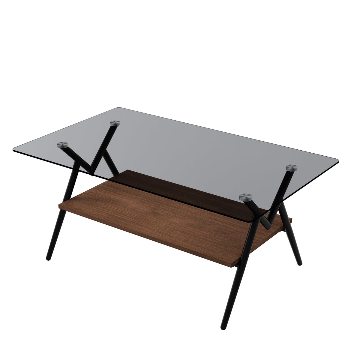 Rectangle Coffee Table with Tempered Glass top