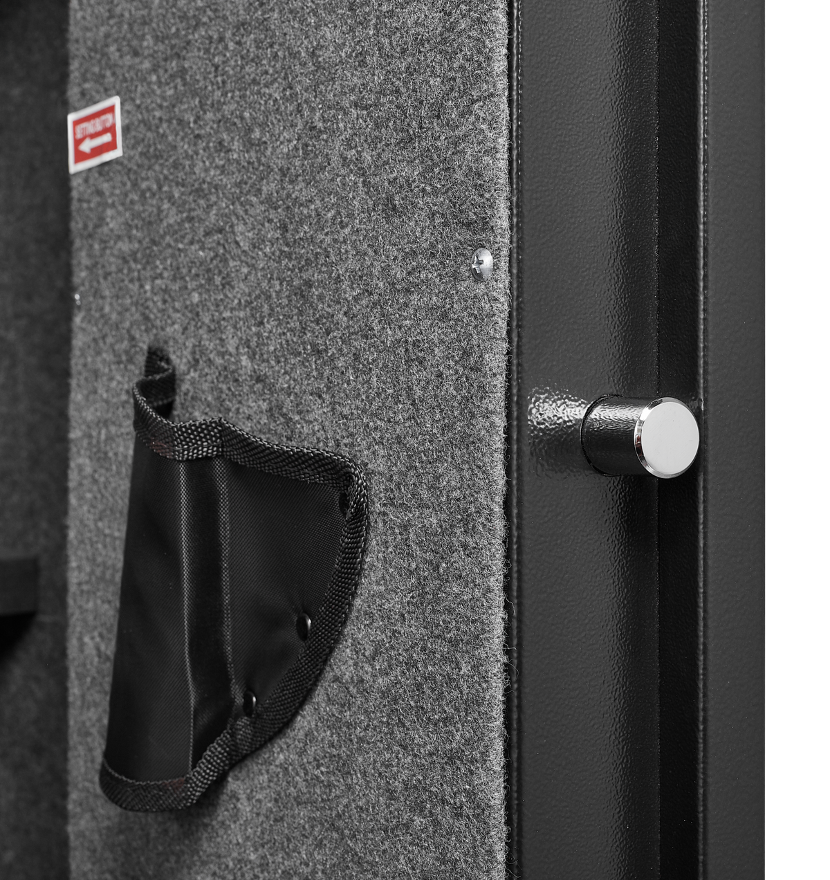5 gun safes with 3 pistol pockets, quick access biometric adjustable heavy-duty gun rack