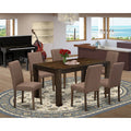 7-Pc Dinette Room Set- 6 Dining Chairs and Rectangular Dining Table