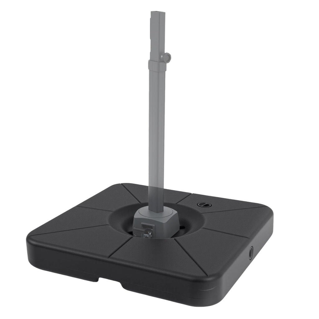 Cantilever Patio Umbrella Base 220# Water/Sand Fillable Weighted Stand