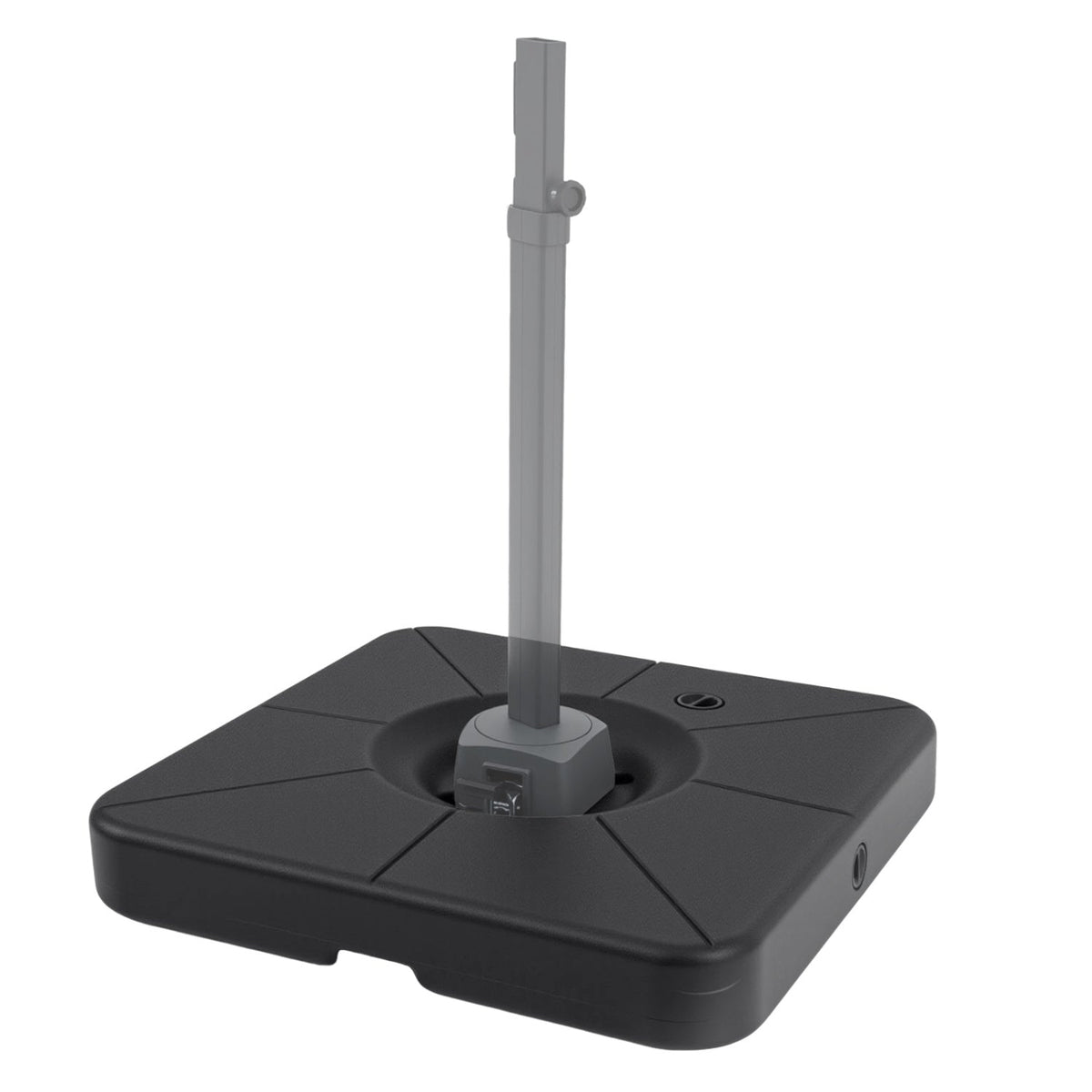 Cantilever Patio Umbrella Base 220# Water/Sand Fillable Weighted Stand