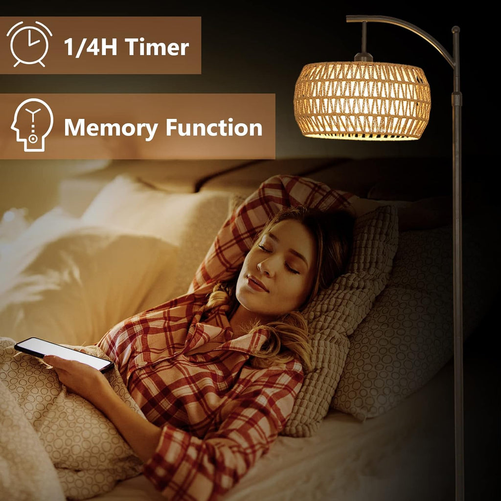 Arc Floor Lamp with Remote Control, Dimmable LED Floor Lamp