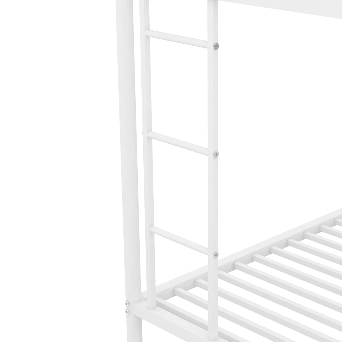 Twin over Full Bed with Sturdy Steel Frame Bunk Bed with Twin Size Trundle