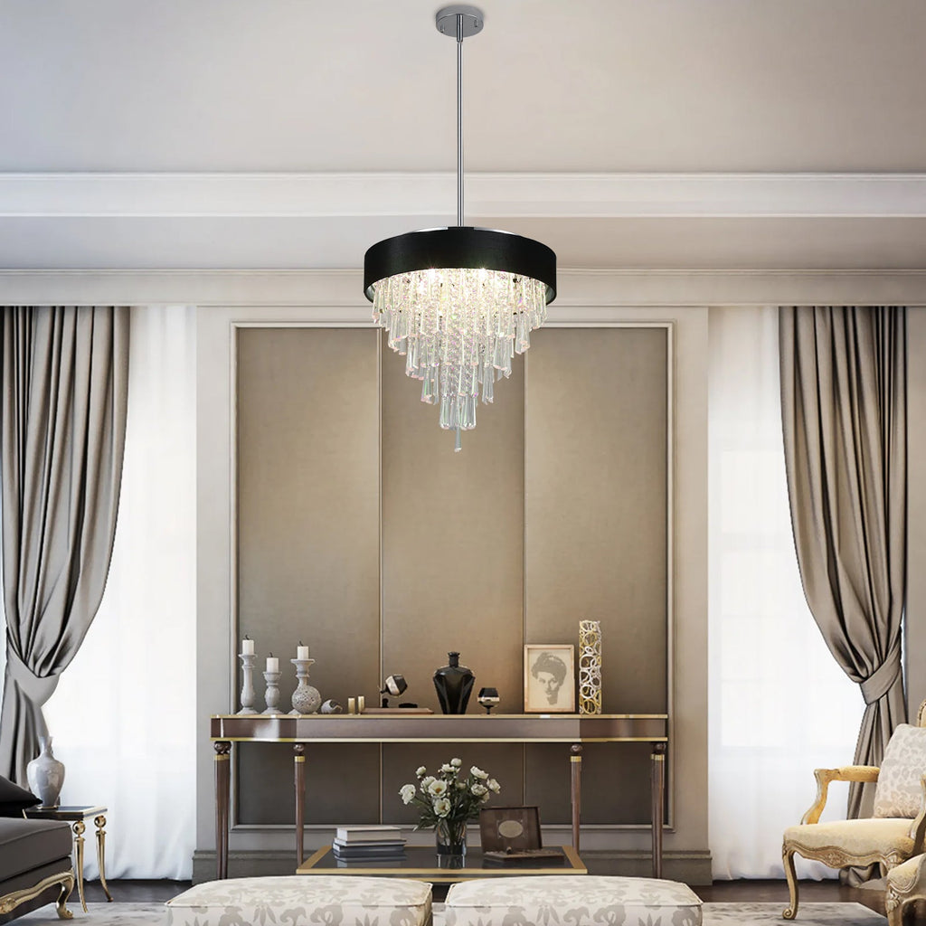 Modern Crystal Chandelier for  Living-Room Round Cristal Lamp