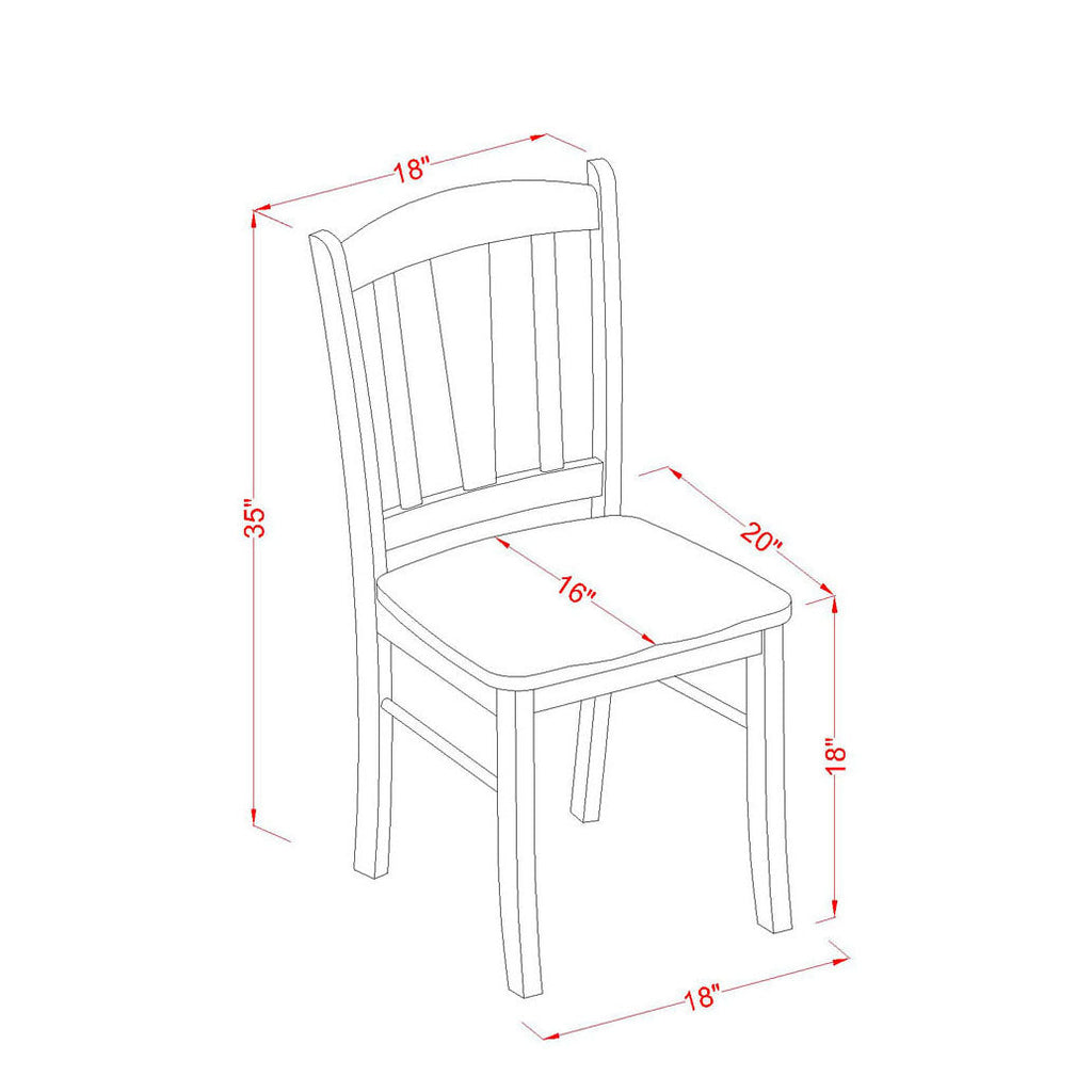 3-Piece Dinette Room Set- 2 Kitchen Dining Chair and Kitchen Table