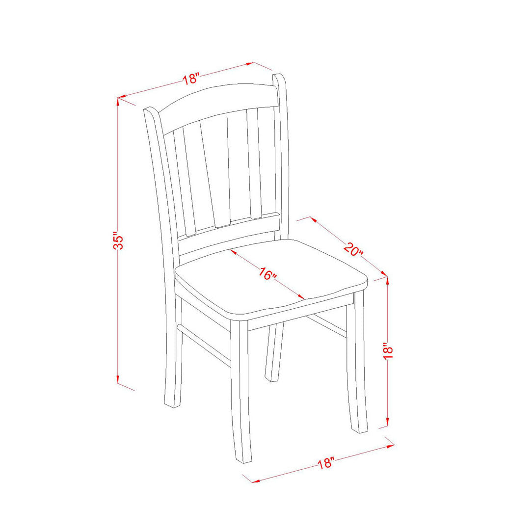 3-Piece Dinette Room Set- 2 Kitchen Dining Chair and Kitchen Table