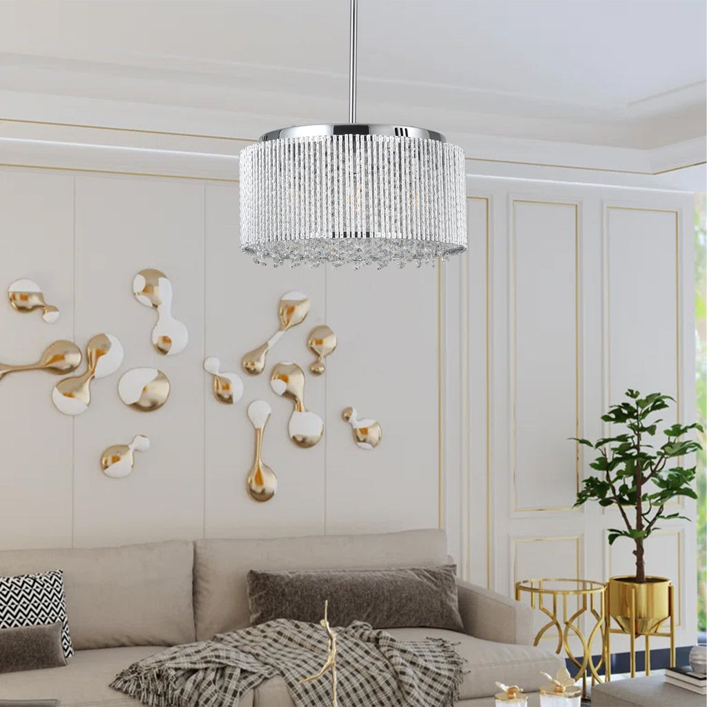 Modern Crystal Chandelier for Living-Room Round Cristal Lamp