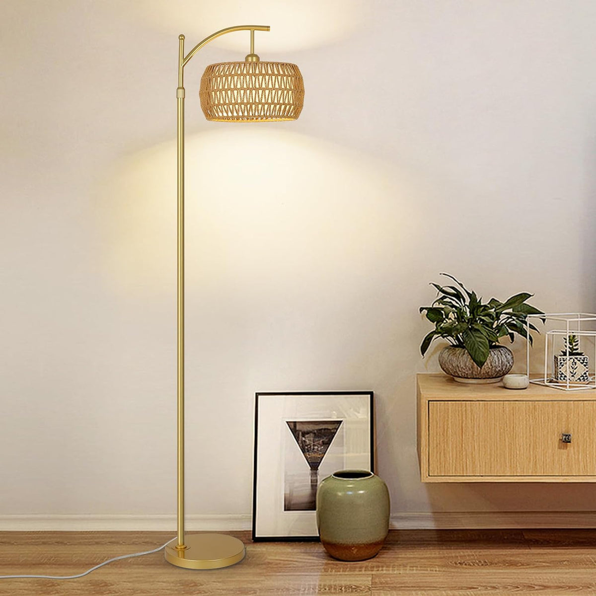 Arc Floor Lamp with 3 Color Temperatures7