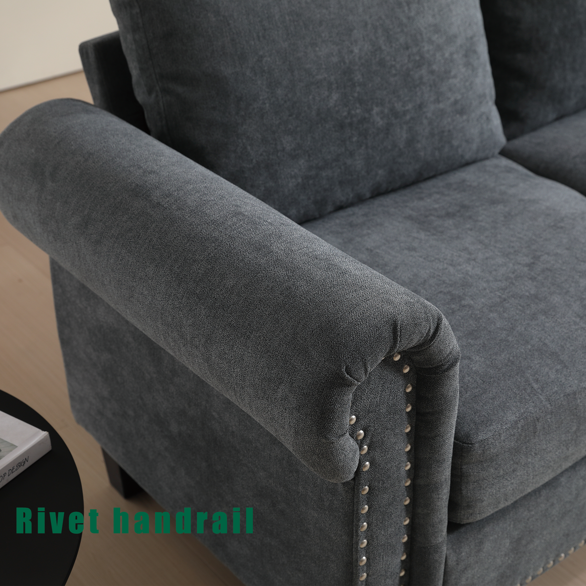 Convertible Sectional Sofa with Storage, L-shaped sofa Modern Linen Fabric