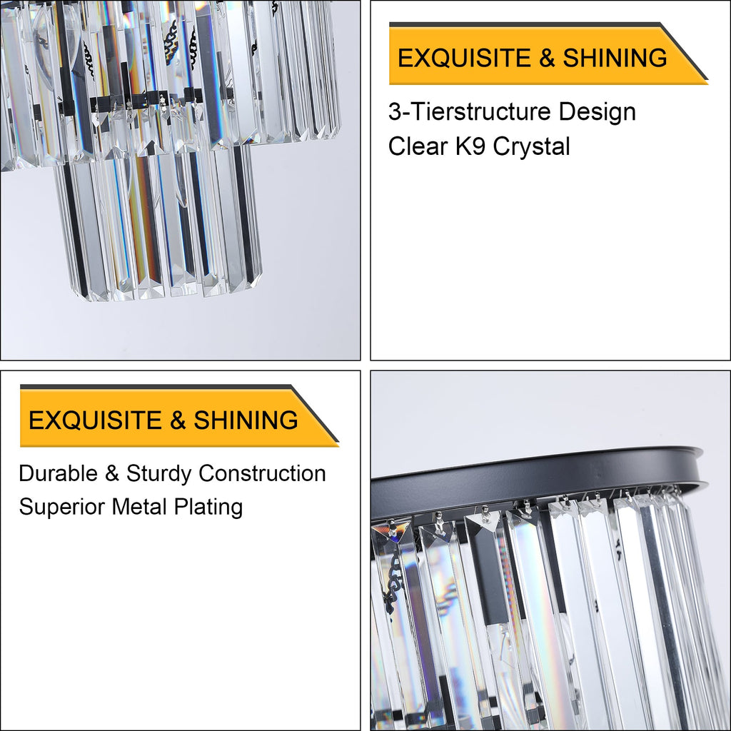 Black Luxury Crystal Chandelier