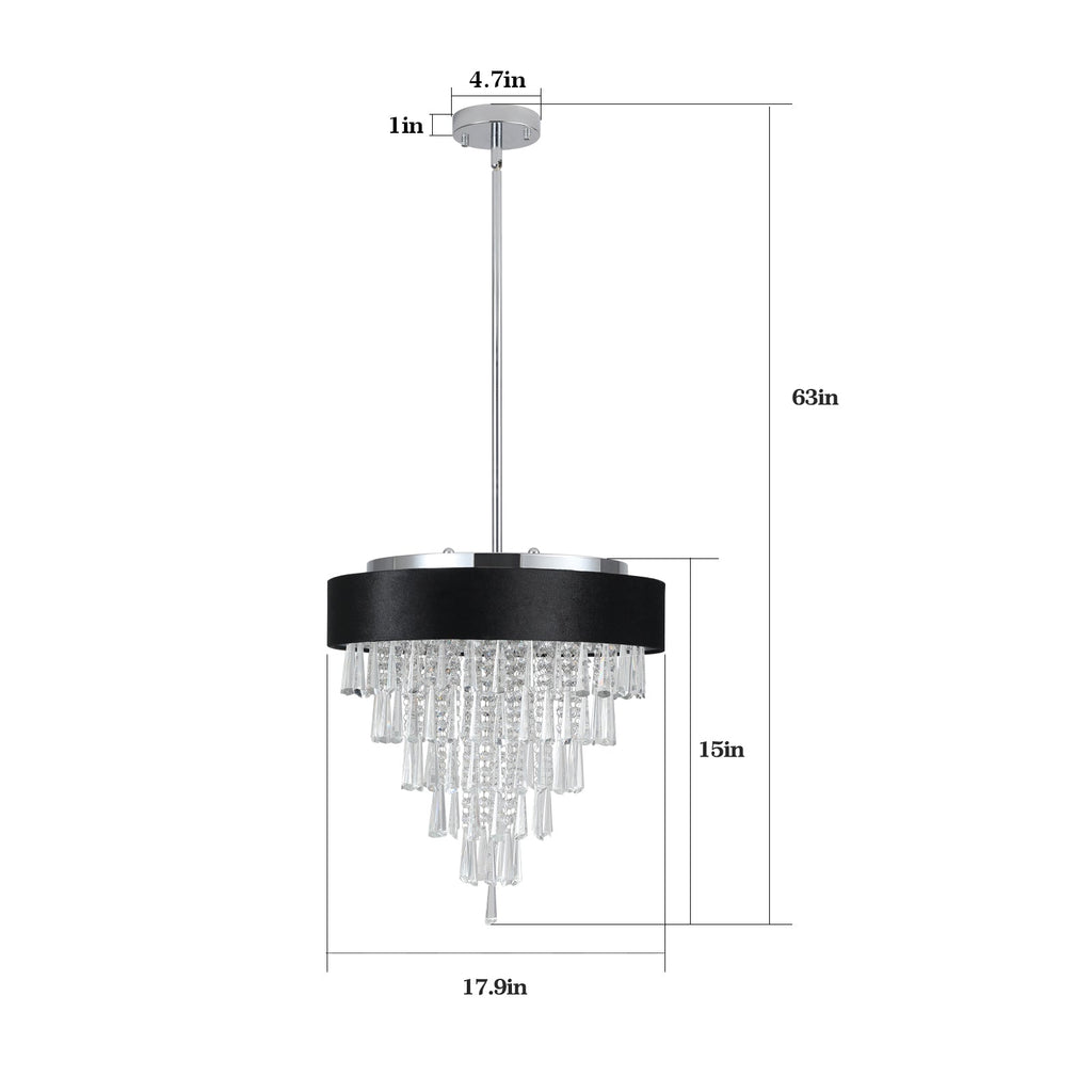 Modern Crystal Chandelier for  Living-Room Round Cristal Lamp