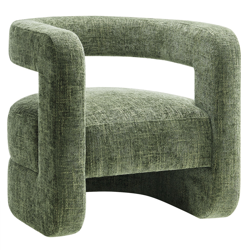 Upholstered Chenille Accent Chair