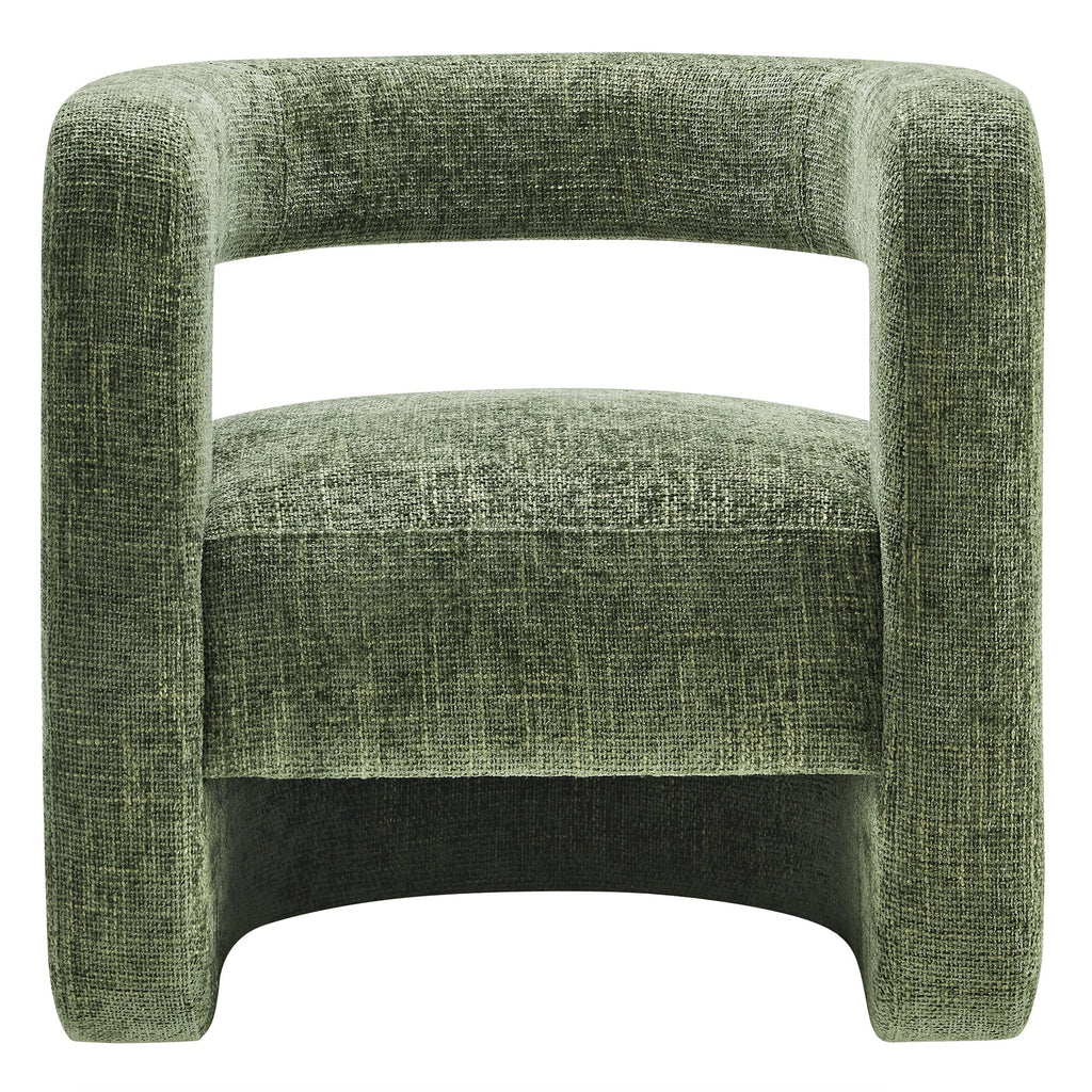Upholstered Chenille Accent Chair