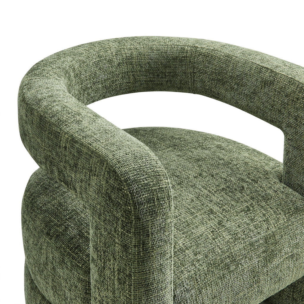 Upholstered Chenille Accent Chair