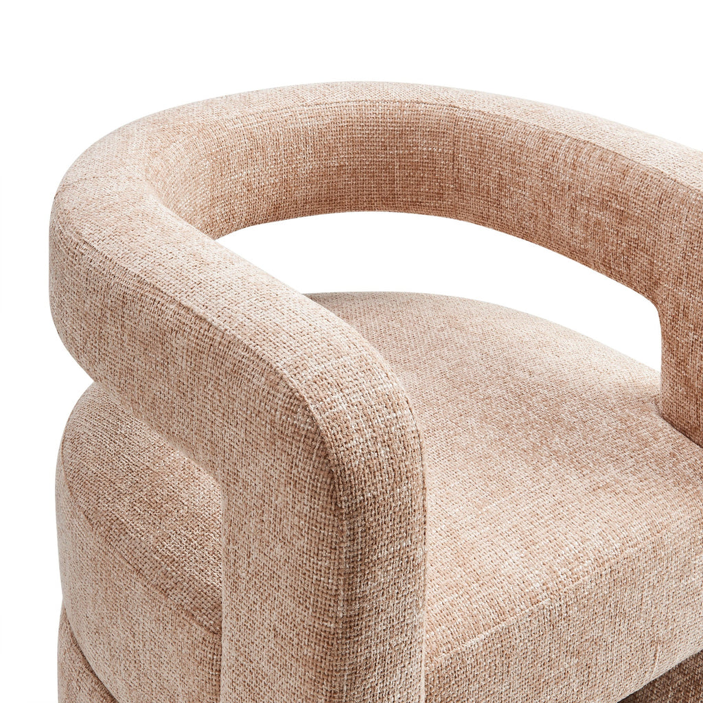 Upholstered Chenille Accent Chair