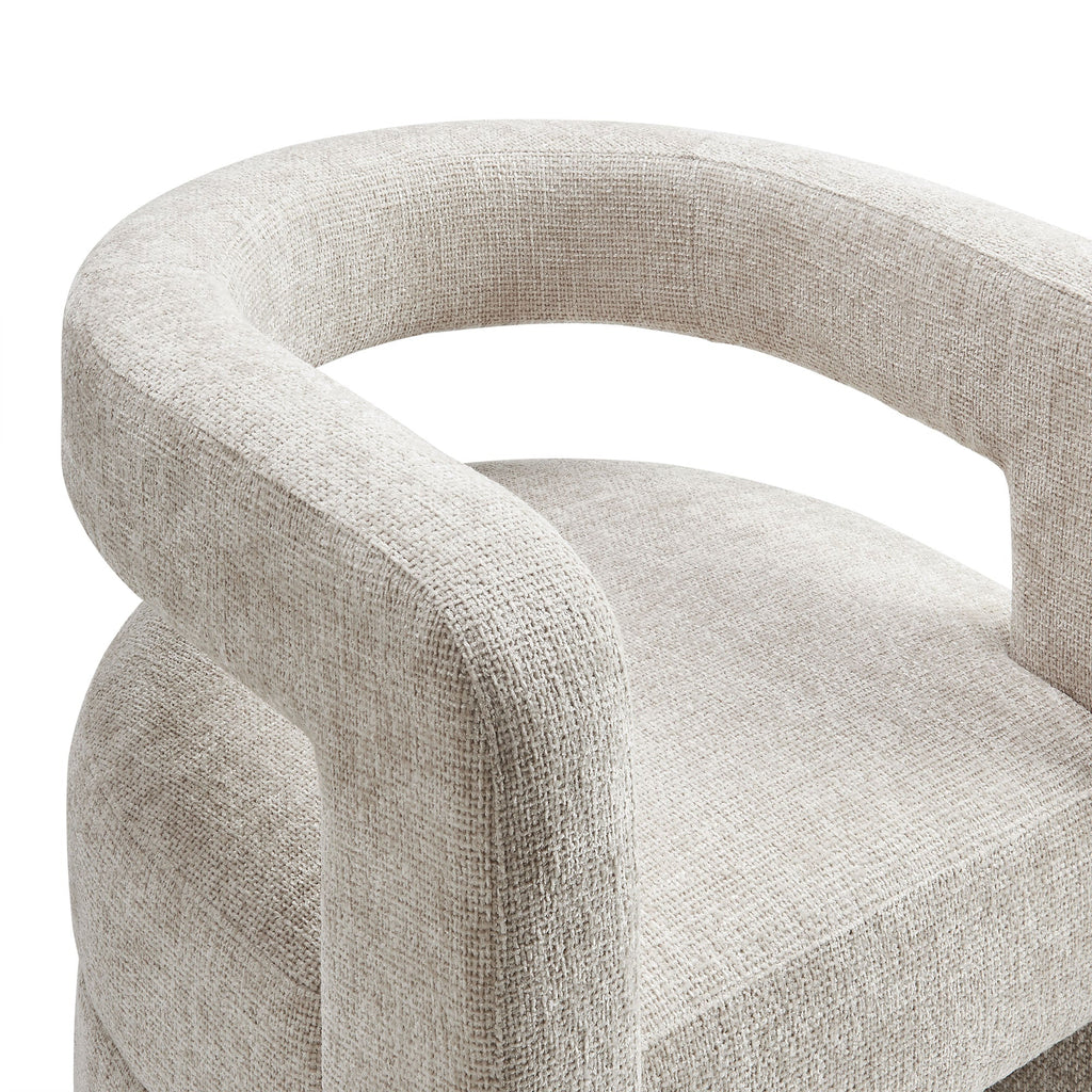 Upholstered Chenille Accent Chair