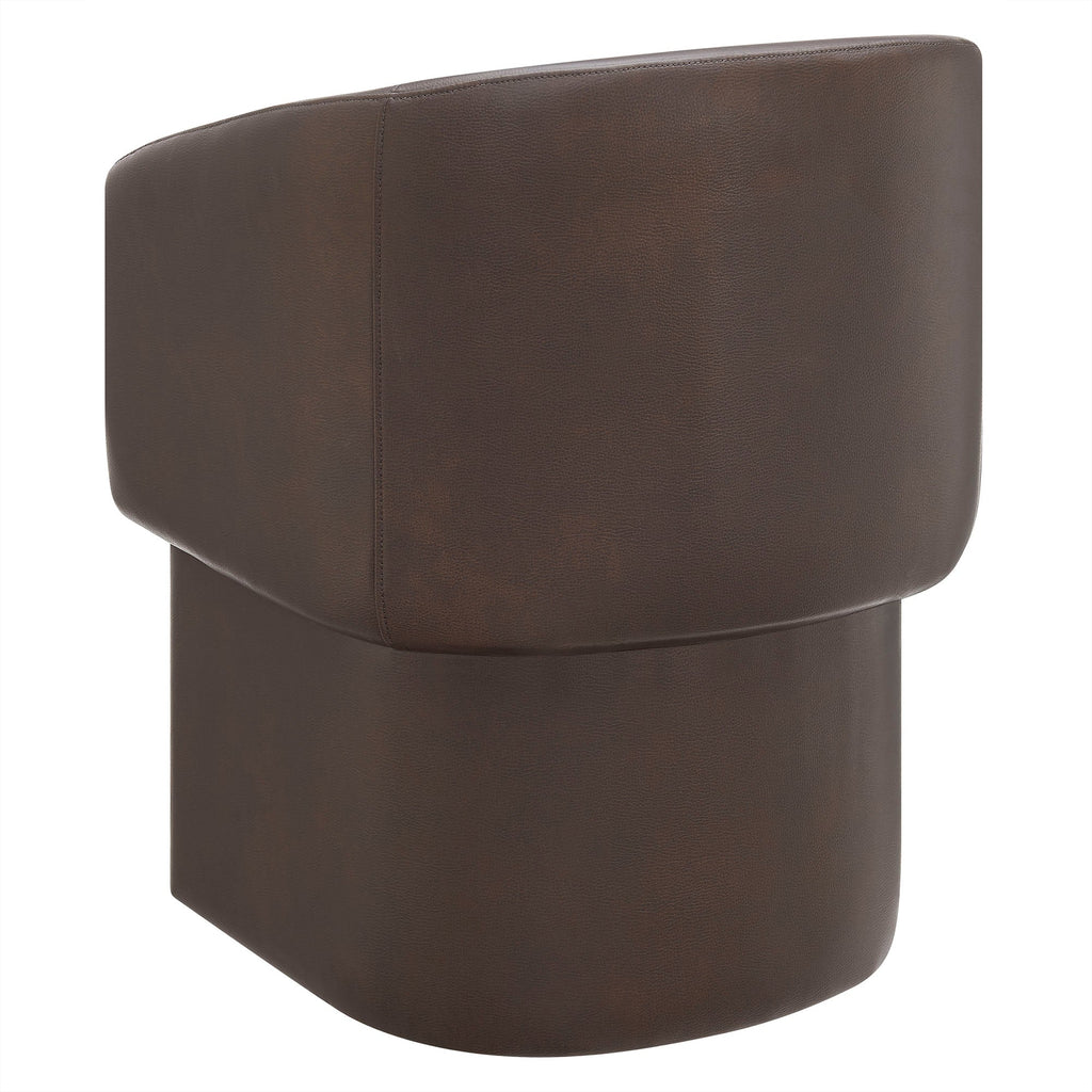 Verity Barrel Back Vegan Leather Dining Chair by Modway