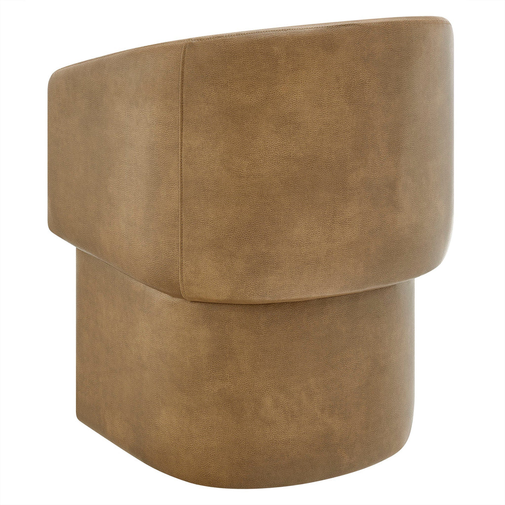 Verity Barrel Back Vegan Leather Dining Chair by Modway