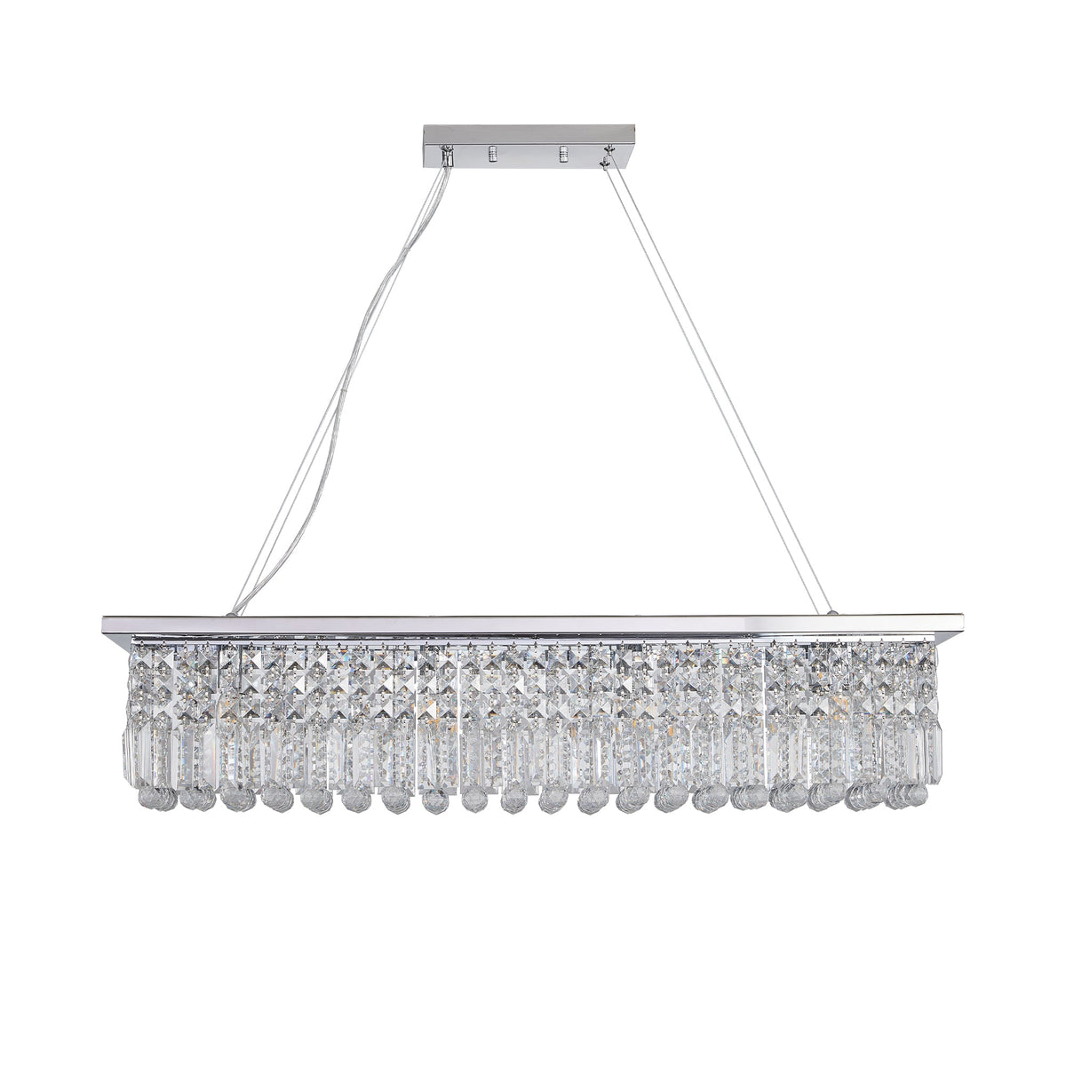 Modern Crystal Chandelier for Dining Room 8-Light