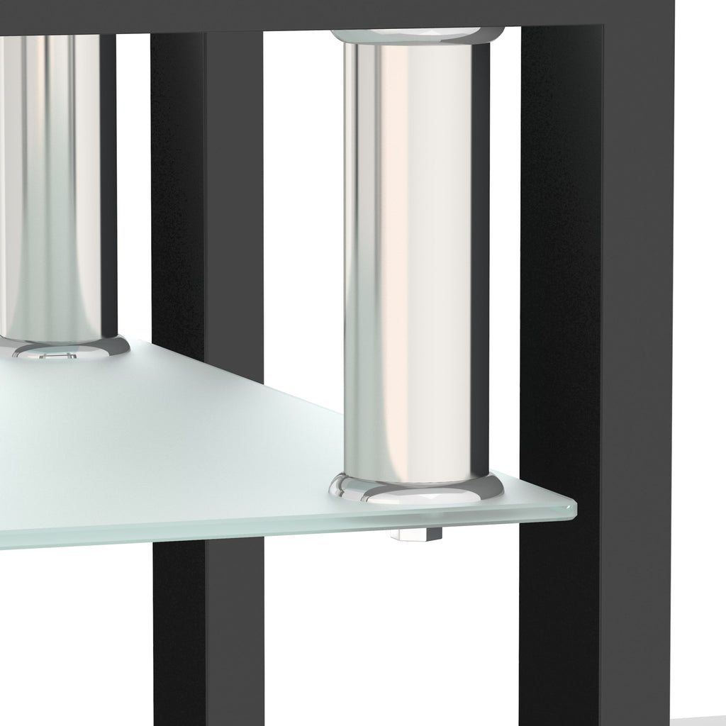 1-Piece Modern Tempered Glass Tea Table Coffee