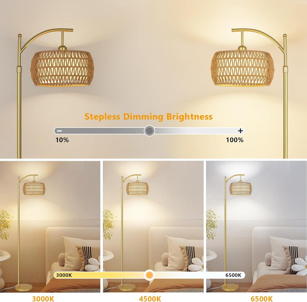 Arc Floor Lamp with 3 Color Temperatures7