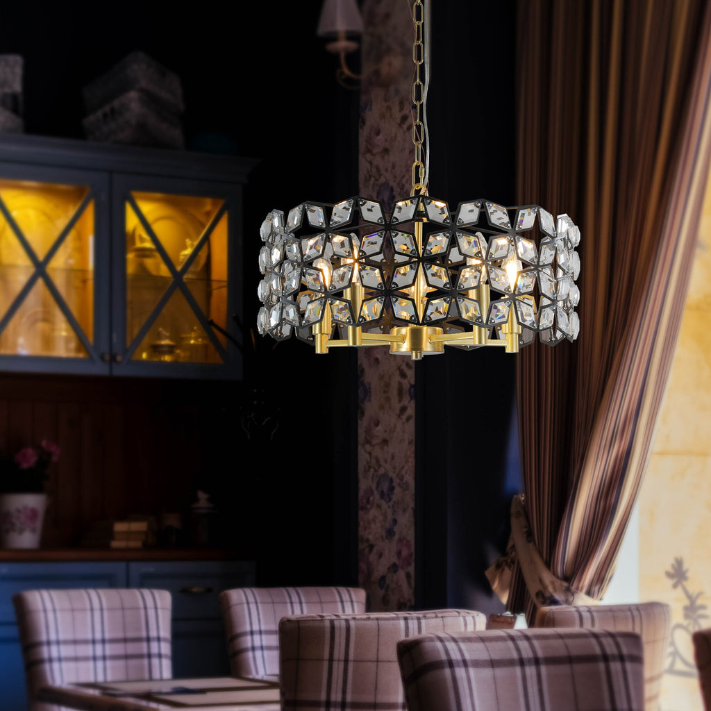 Modern Crystal Chandelier for Living-Room Round Cristal Lamp